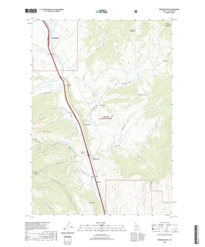 United States Geological Survey Spencer North, ID (2020, 24000-Scale) digital map