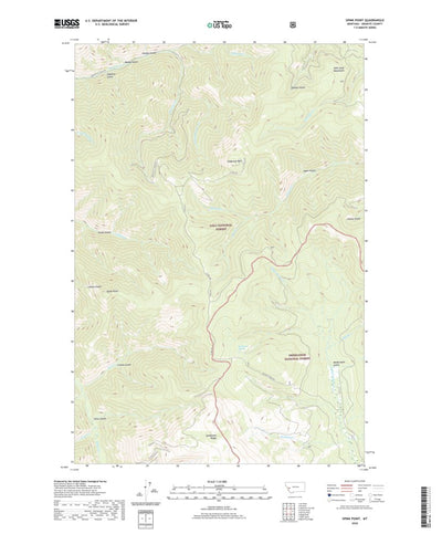 United States Geological Survey Spink Point, MT (2020, 24000-Scale) digital map