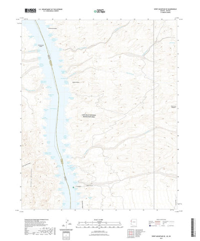 United States Geological Survey Spirit Mountain SE, AZ (2021, 24000-Scale) digital map