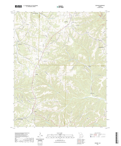 United States Geological Survey Spokane, MO (2021, 24000-Scale) digital map