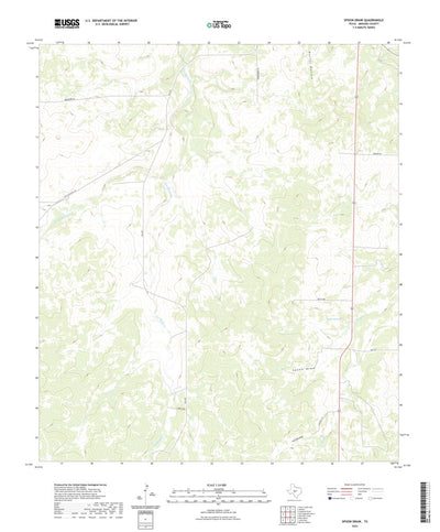 United States Geological Survey Spoon Draw, TX (2022, 24000-Scale) digital map