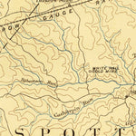 United States Geological Survey Spotsylvania, VA (1887, 125000-Scale) digital map
