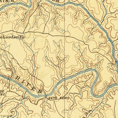 United States Geological Survey Spotsylvania, VA (1887, 125000-Scale) digital map