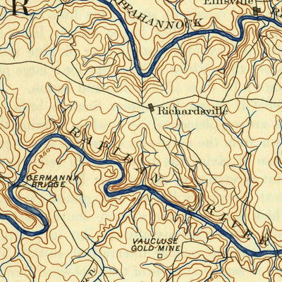 United States Geological Survey Spotsylvania, VA (1892, 125000-Scale) digital map