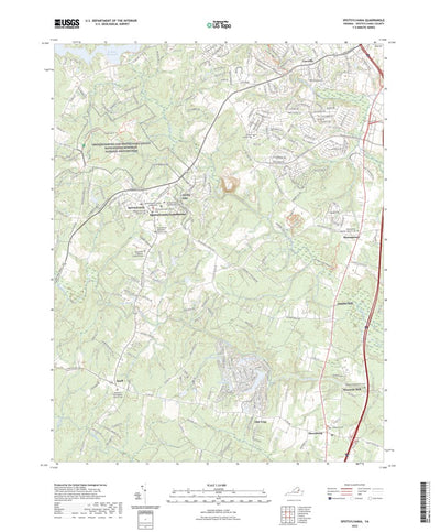 United States Geological Survey Spotsylvania, VA (2022, 24000-Scale) digital map