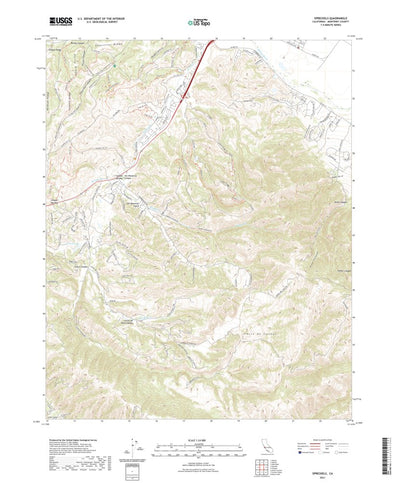 United States Geological Survey Spreckels, CA (2021, 24000-Scale) digital map