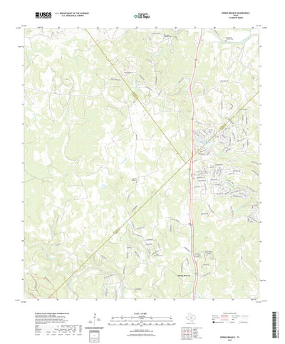 United States Geological Survey Spring Branch, TX (2022, 24000-Scale) digital map