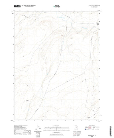 United States Geological Survey Spring Canyon, UT (2020, 24000-Scale) digital map