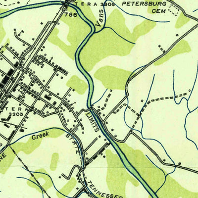 United States Geological Survey Spring City, TN (1936, 24000-Scale) digital map