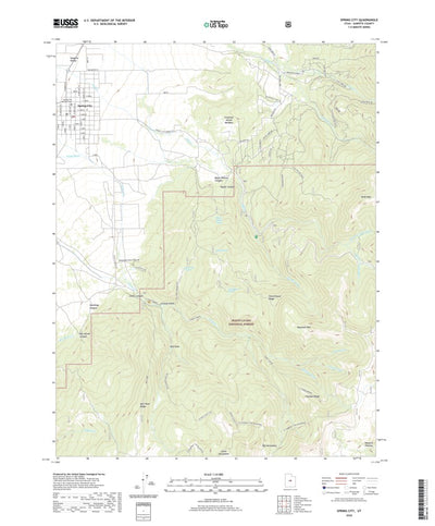 United States Geological Survey Spring City, UT (2020, 24000-Scale) digital map