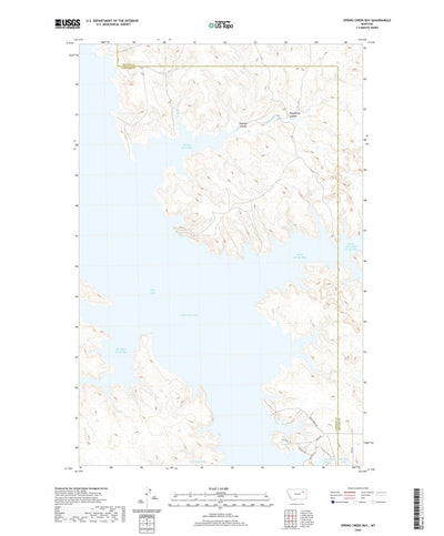 United States Geological Survey Spring Creek Bay, MT (2020, 24000-Scale) digital map