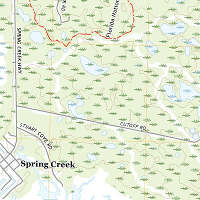United States Geological Survey Spring Creek, FL (2021, 24000-Scale) digital map