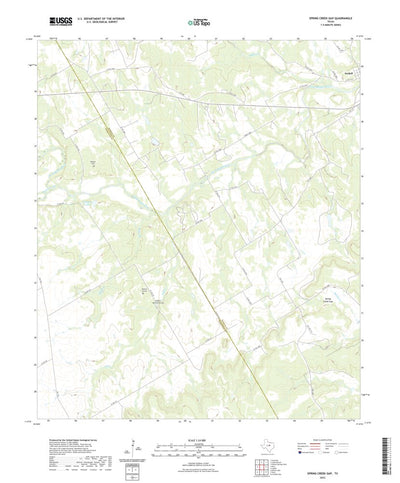 United States Geological Survey Spring Creek Gap, TX (2022, 24000-Scale) digital map