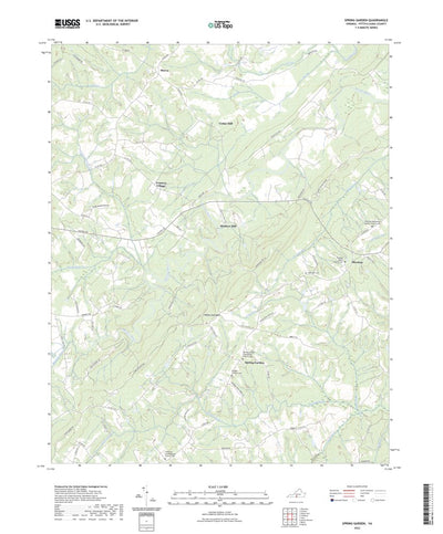 United States Geological Survey Spring Garden, VA (2022, 24000-Scale) digital map
