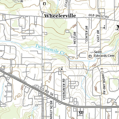 United States Geological Survey Spring Hill, AL (2020, 24000-Scale) digital map