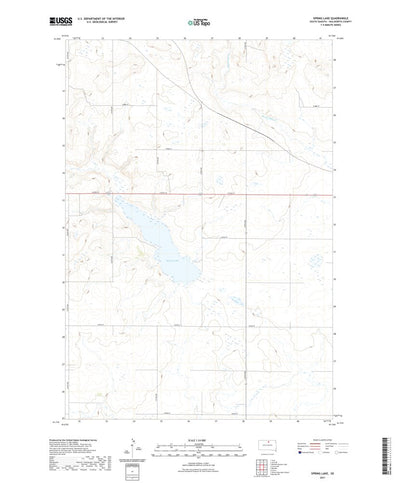 United States Geological Survey Spring Lake, SD (2021, 24000-Scale) digital map
