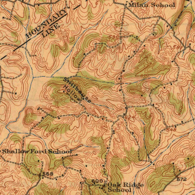 United States Geological Survey Spring Lick, KY (1925, 62500-Scale) digital map