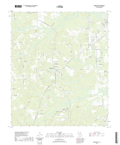 United States Geological Survey Spring Ridge, LA (2020, 24000-Scale) digital map