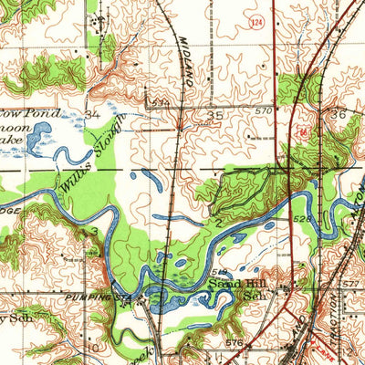 United States Geological Survey Springfield, IL (1940, 62500-Scale) digital map