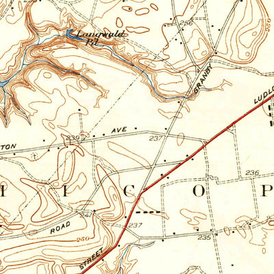 United States Geological Survey Springfield North, MA (1938, 31680-Scale) digital map