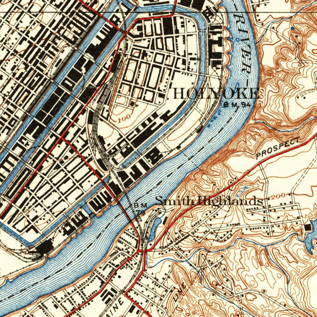 Springfield North, MA (1938, 31680-Scale) Map by United States ...