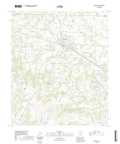 United States Geological Survey Springtown, TX (2022, 24000-Scale) digital map