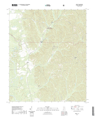 United States Geological Survey Sprott, AL (2021, 24000-Scale) digital map