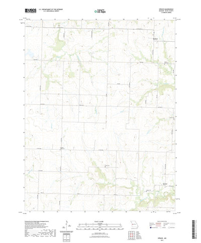 United States Geological Survey Spruce, MO (2021, 24000-Scale) digital map