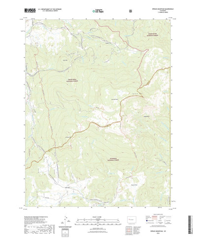 United States Geological Survey Spruce Mountain, CO (2022, 24000-Scale) digital map