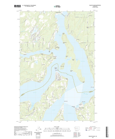United States Geological Survey Squaxin Island, WA (2020, 24000-Scale) digital map
