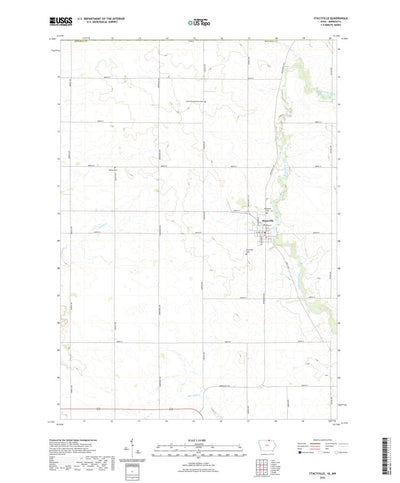 United States Geological Survey Stacyville, IA (2022, 24000-Scale) digital map