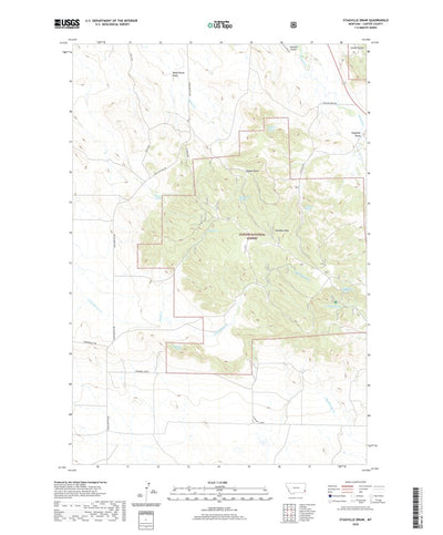United States Geological Survey Stagville Draw, MT (2020, 24000-Scale) digital map