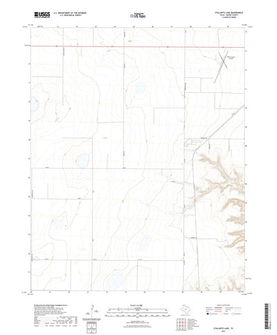 United States Geological Survey Stallwitz Lake, TX (2022, 24000-Scale) digital map