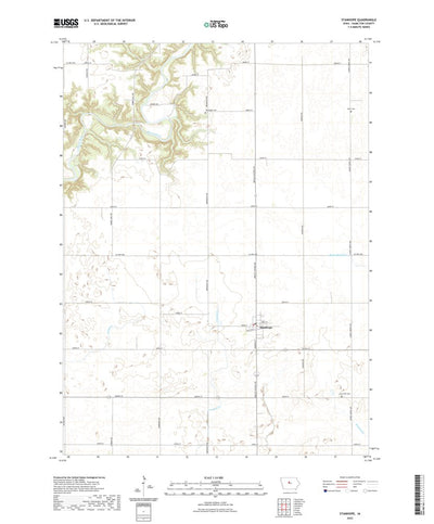 United States Geological Survey Stanhope, IA (2022, 24000-Scale) digital map