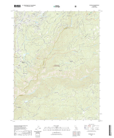 United States Geological Survey Stanislaus, CA (2021, 24000-Scale) digital map