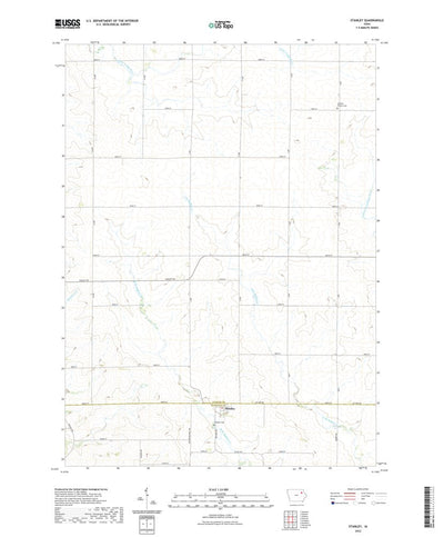 United States Geological Survey Stanley, IA (2022, 24000-Scale) digital map