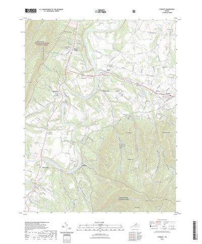 United States Geological Survey Stanley, VA (2022, 24000-Scale) digital map