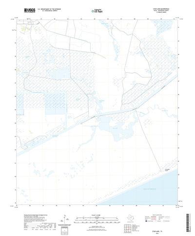 United States Geological Survey Star Lake, TX (2022, 24000-Scale) digital map