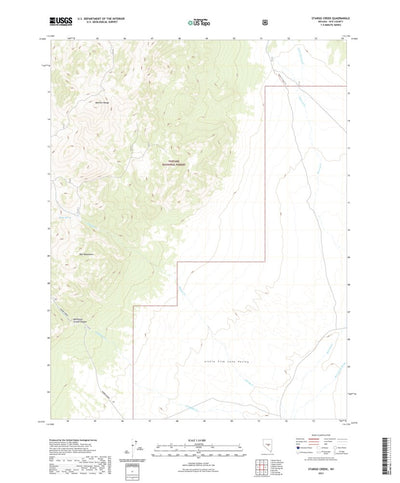 United States Geological Survey Stargo Creek, NV (2021, 24000-Scale) digital map