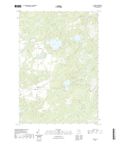 United States Geological Survey Starks, WI (2022, 24000-Scale) digital map