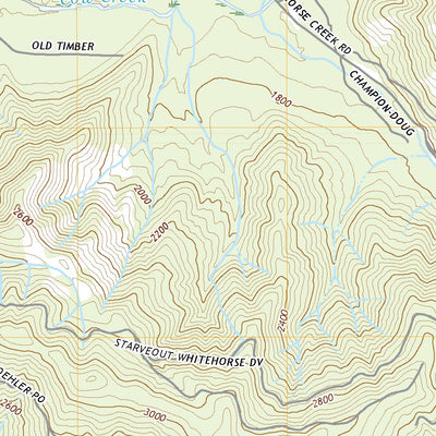 United States Geological Survey Starvout Creek, OR (2020, 24000-Scale) digital map