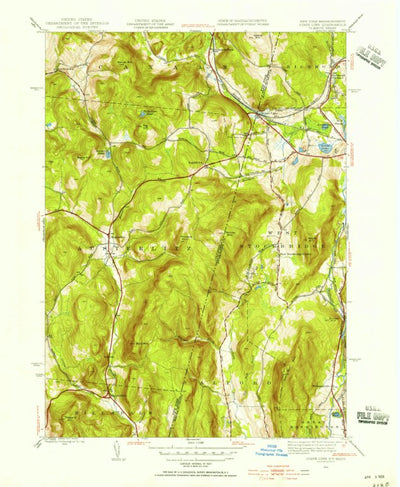 United States Geological Survey State Line, MA-NY (1944, 31680-Scale) digital map