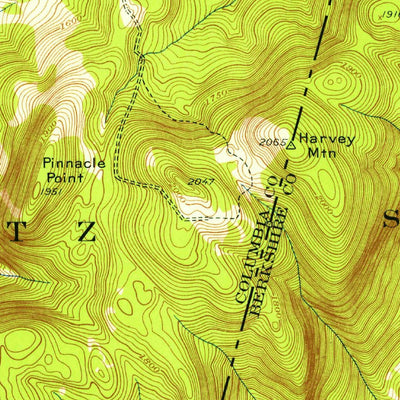 United States Geological Survey State Line, MA-NY (1944, 31680-Scale) digital map