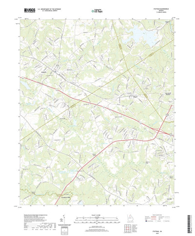 United States Geological Survey Statham, GA (2020, 24000-Scale) digital map