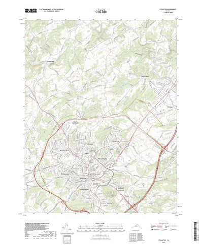 United States Geological Survey Staunton, VA (2022, 24000-Scale) digital map
