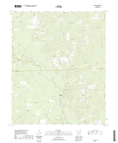 United States Geological Survey Staves, AR (2020, 24000-Scale) digital map