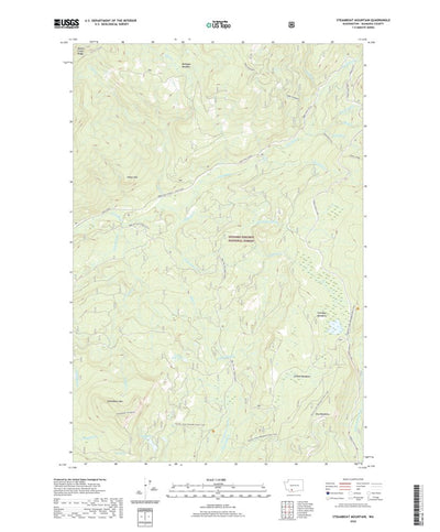 United States Geological Survey Steamboat Mountain, WA (2020, 24000-Scale) digital map