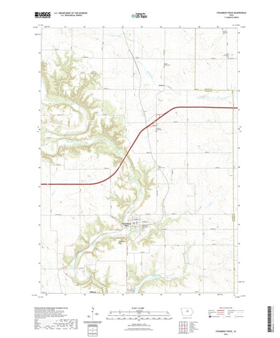 United States Geological Survey Steamboat Rock, IA (2022, 24000-Scale) digital map