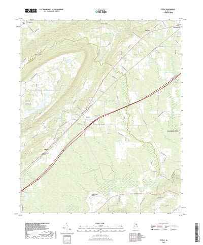United States Geological Survey Steele, AL (2020, 24000-Scale) digital map