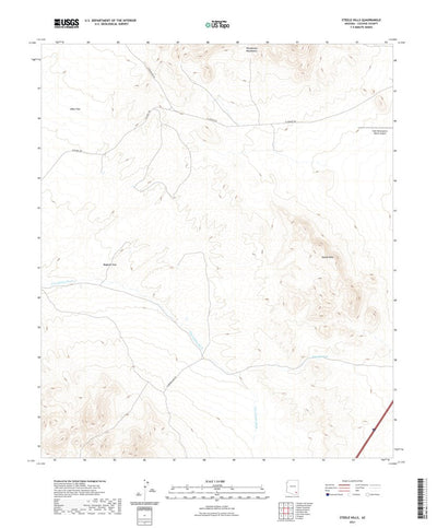 United States Geological Survey Steele Hills, AZ (2021, 24000-Scale) digital map